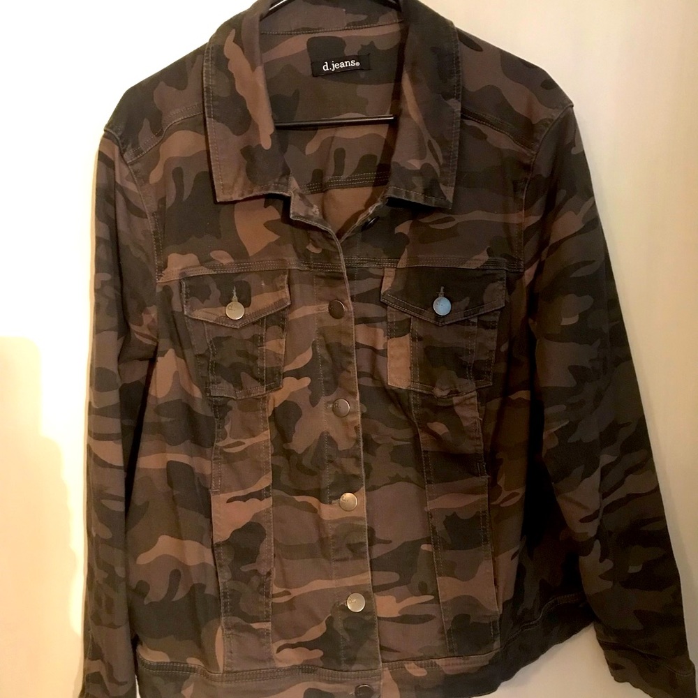 d.jeans Camouflage Jacket Size 2X